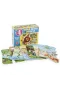 1481 DıyToy Süper Renkli 4lü Puzzle - Hayvanlar / 8+12+16+24 Parça Puzzle