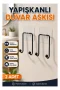 2li Yapışkanlı Duvar Askısı Mutfak Banyo ve Ev İçin Askılık