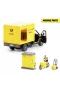203747020 Dickie DHL Delivery Setfreewheel Delivery vehicle packaging statio