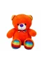 2962 Oturan Kurdeleli Renkli Peluş Ayı 30 cm -Sunman