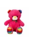 2962 Oturan Kurdeleli Renkli Peluş Ayı 30 cm -Sunman