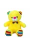 2962 Oturan Kurdeleli Renkli Peluş Ayı 30 cm -Sunman