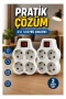 2’li Set 4’lü Priz Çoklayıcı Açma Kapama Anahtarlı Direkt Prize Takılan Adaptör