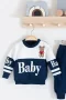 3-18 Ay Erkek Bebek Alt&Üst Takımı Baby 2li Lacivert