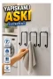 3 Adet Yapışkanlı Duvar Askısı Çok Amaçlı Pratik Askılık Seti
