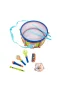 4254 SUN-RST-ECH-MÜZİK SET DAVUL 2MARAKAS TEF FLÜT MİKROFON 2BAGET MIZIKA