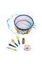 4254 SUN-RST-ECH-MÜZİK SET DAVUL 2MARAKAS TEF FLÜT MİKROFON 2BAGET MIZIKA