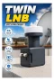 4K Ultra HD Twin LNB Çift Uydu Çıkışlı Ku Band Çanak Anten LNB 0.1 dB
