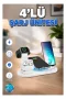 4’lü Kablosuz Şarj Standı iPhone Watch ve AirPods Çoklu Şarjlı