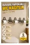 5 Adet Duvara Yapışkanlı WC Kağıtlık Delmeden Montaj Siyah Metal Tuvalet Kağıdı Askısı