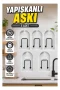 5 Adet Yapışkanlı Askı Çok Amaçlı Mutfak Banyo Düzenleyici Askılık