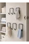 5li Yapışkanlı Askı Seti Mutfak Banyo ve Ev İçin Çok Amaçlı Askılık