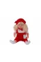 5214 60 CM TRİKOLU TULUMLU SAÇLI BÜYÜK BEBEK