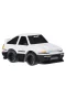 558835 CarTuned JDM 1985-87 Sprinter Trueno GT-Apex AE86 - Siyah Beyaz Araba