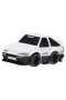 558835 CarTuned JDM 1985-87 Sprinter Trueno GT-Apex AE86 - Siyah Beyaz Araba