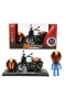 5835 SUN-MYG-MOTOSİKLET 1 14 HONDA MONKEY KASKLI FİGÜR PB 3R SES IŞIK
