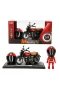 5835 SUN-MYG-MOTOSİKLET 1 14 HONDA MONKEY KASKLI FİGÜR PB 3R SES IŞIK
