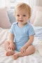 5li 2-12 Yaş Çocuk Body Kısa Kollu Esnek Kalıp Çıtçıtlı Bebek Zıbın