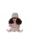 7959 60 CM TRİKOLU HIRKALI SAÇLI BÜYÜK BEBEK