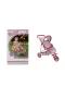 9614  3 Tekerlekli Pembe Gri Puset -Sunman