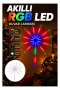 Akıllı RGB LED Duvar Lambası Kumandalı ve Uygulama Kontrollü Yeni Nesil
