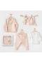 Andywawa AC24110 Cute Bunnies Be Sking 5 Parça Hastane Çıkışı Pink
