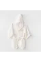 Andywawa AC24616 Bathrobe Gıft Bebek Bornoz White