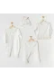 Andywawa Ac25312 Newborn Chic Girl Tüllü 4lü Hastane Çıkışı Ekru