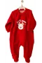 Andywawa Ac25332 Happy Newyear Kadife Bebek Tulum Red