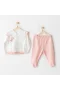 Andywawa Ac25508 Sıde Snap Set Love Family 2li Zıbın Set Salmon