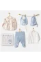 Andywawa Ac25910 Newborn Set Dino 5li Hastane Çıkışı Beige
