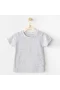 Andywawa Ac25971 Casual Bebek Tişört Grey Melange