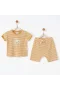 Andywawa Ac26672 Bamboo Striped 2li Takım Mustard
