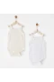 Andywawa Ac26760 Special Modal 2li Askılı Body Ecru White