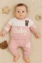Baby Desenli 2li % 100 Pamuk Kız Bebek Takımı