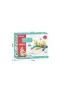 BIB6015 -Vardem Piyanolu 2 in 1 Bebek Yürüteci ve Tavşan Desenli Mavi Oyun Halısı