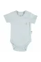Bibaby Biorganic Basic Nature Kısa Kol Body 56884 Mavi