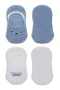 Bistyle 2li Babet Cute Face Penye Çorap Bs30103 Mavi-beyaz