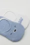 Bistyle 2li Babet Cute Face Penye Çorap Bs30103 Mavi-beyaz