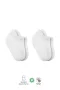 Bistyle 2li Sneakers Kaymaz Basic Penye Çorap Bs20103 Beyaz Beyaz