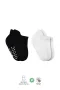 Bistyle 2li Sneakers Kaymaz Basic Penye Çorap Bs20103 Siyah Ekru
