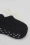 Bistyle 2li Sneakers Kaymaz Basic Penye Çorap Bs20103 Siyah Ekru