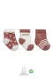 Bistyle 3lü Penye Cute Stars Soket Çorap Bs10115 Pudra