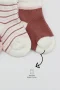 Bistyle 3lü Penye Kız Soket Çorap Bs10112 Pudra