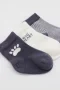 Bistyle 3lü Penye Soket Çorap Bs10110 Antrasit