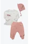 Bistyle 3lü Zıbın Takım Starfish Wishes 13124 Pembe