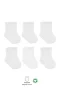 Bistyle 6lı Basic Penye Soket Çorap 10101 Beyaz