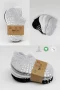 Bistyle 6lı Sneakers Kaymaz Penye Çorap Bs20102 Gri Beyaz Siyah