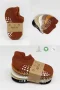 Bistyle 6lı Sneakers Kaymaz Penye Çorap Bs20102 Toprak
