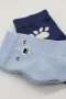 Bistyle Bear Penye Soket Çorap 2Li BS10116 Mavi